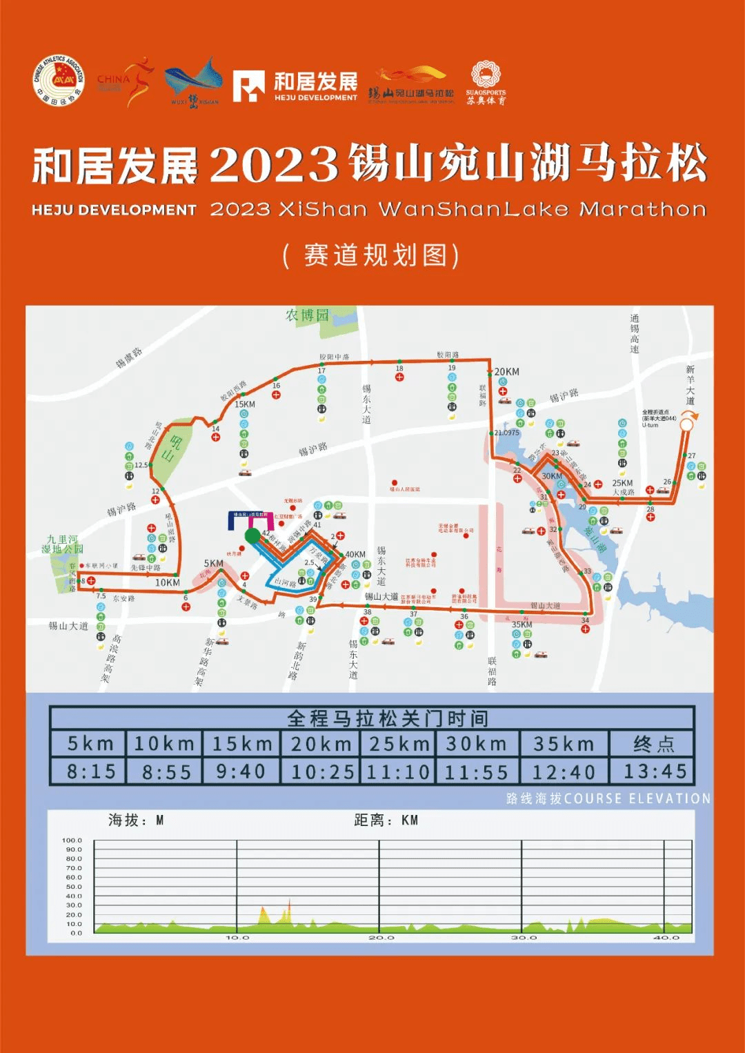 2021无锡马拉松路线图片