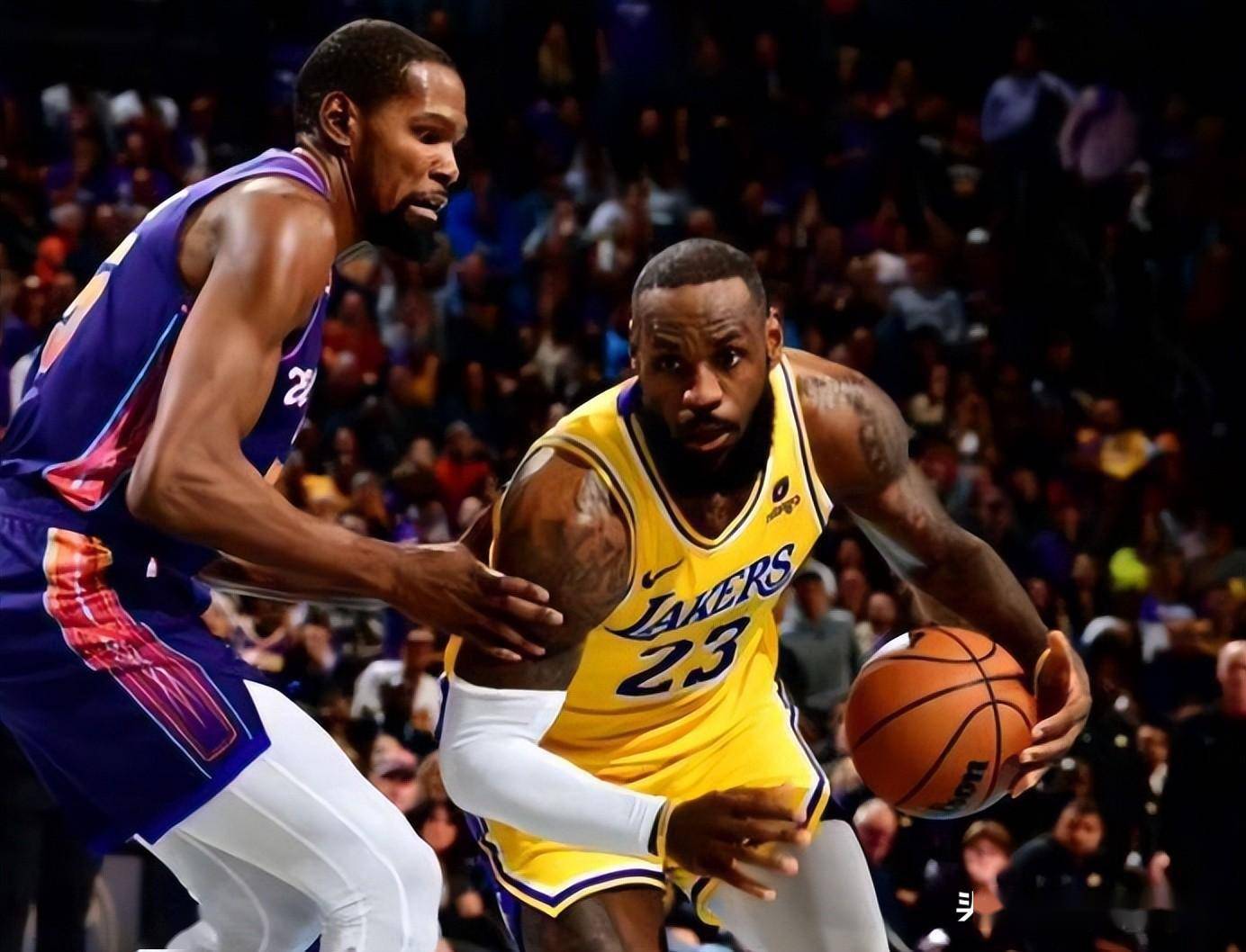 詹皇回应两大传奇谈笑照 kd:朋友竞争更激烈_杜兰特_太阳_1