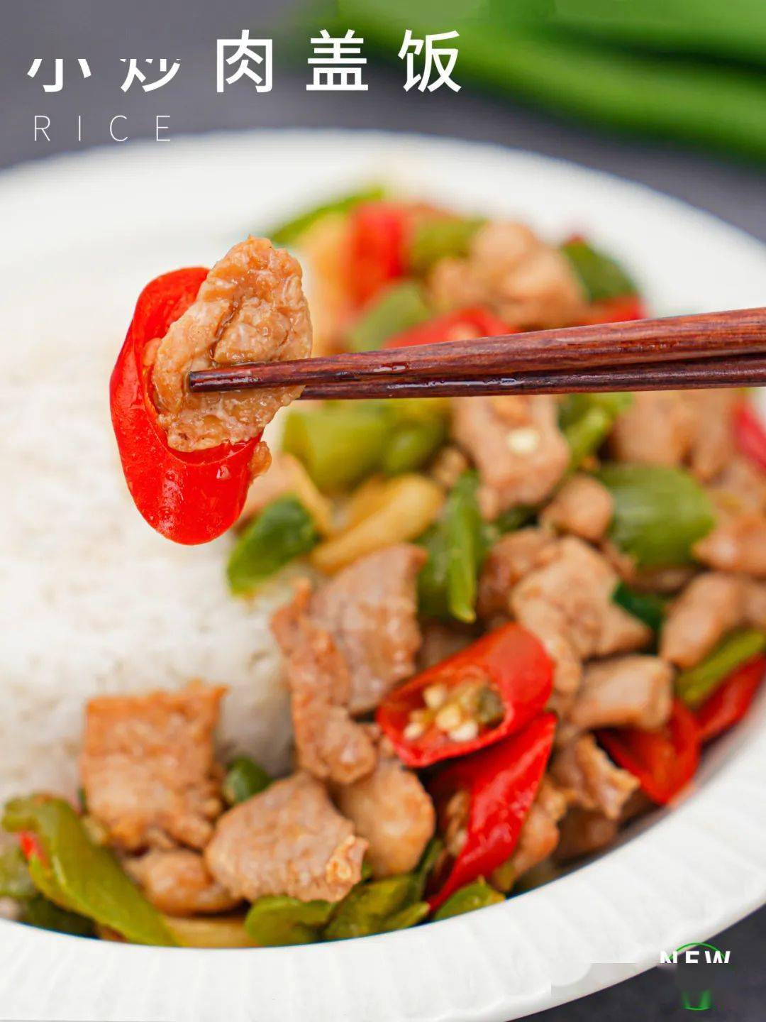 小炒肉盖饭,热辣上桌part.