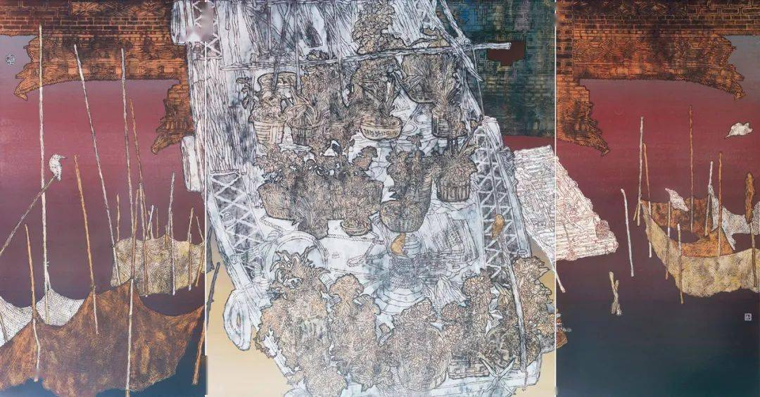 守护好一江碧水——中国国家画院长江主题绘画作品展赏_cm_国画_油画