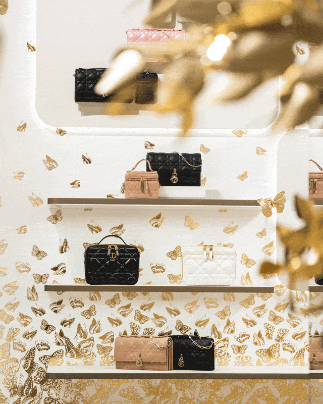 迪奥圣诞树,亮了!_蝴蝶_图案_系列