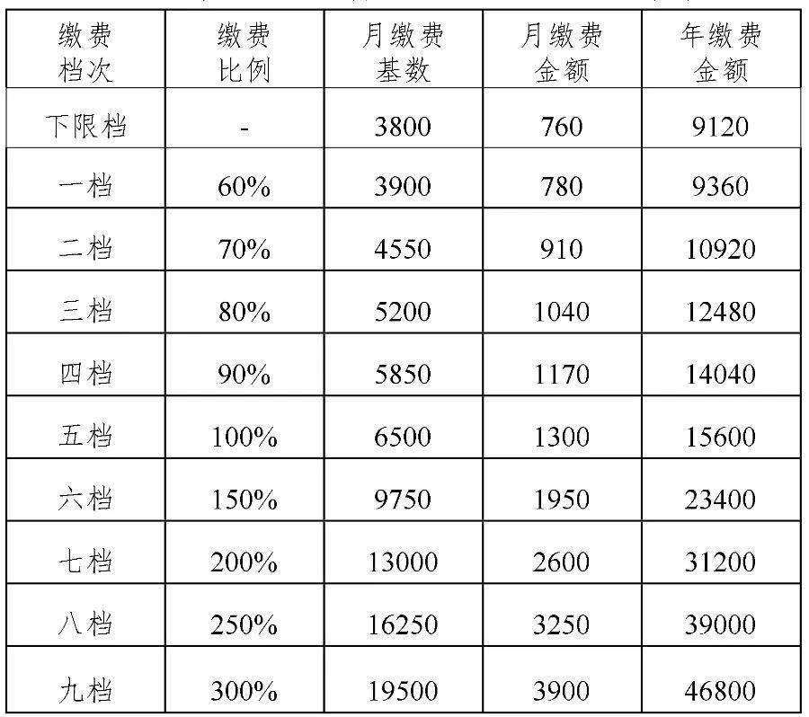 荆门市灵活就业人员社保缴费标准公布