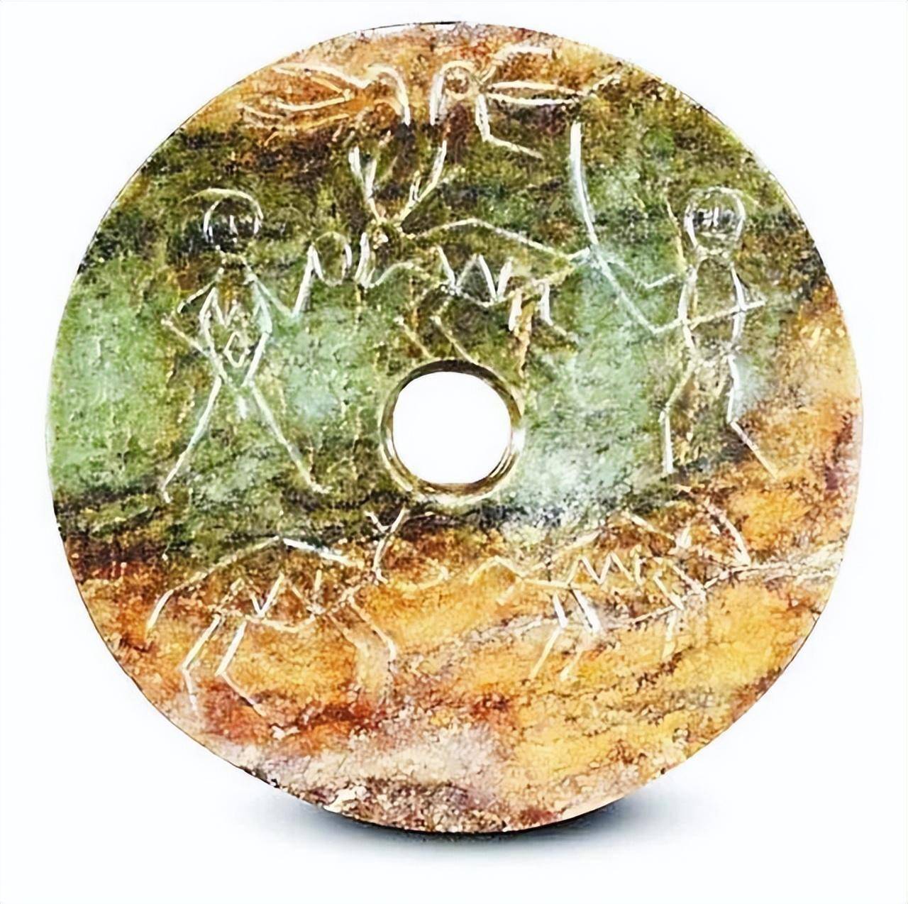 齐家文化 狩猎纹玉璧齐家文化因1924年首先发现于甘肃广河县齐家坪而