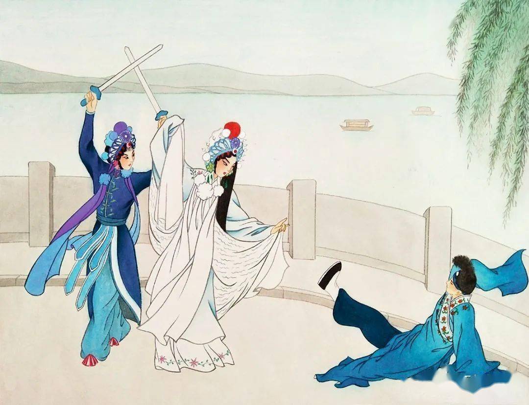 这位画的白蛇传,别具一格!_传说_故事_集体创作