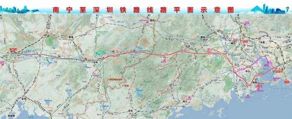 枢纽机场至江门段以及深圳至江门铁路,共同构成深南高铁通道的一部分