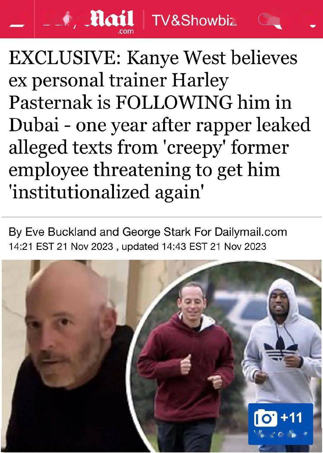 pasternak去年就表示要将侃爷再次送到精神病院,并威胁要带走kanye的