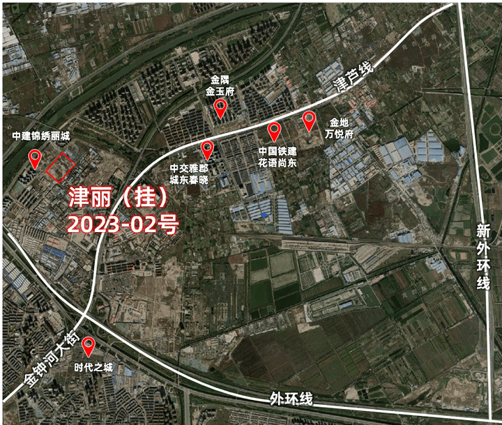 港东(天津)置业底价摘牌津丽(挂)2023-02号,东丽区金钟街规划诚润道以