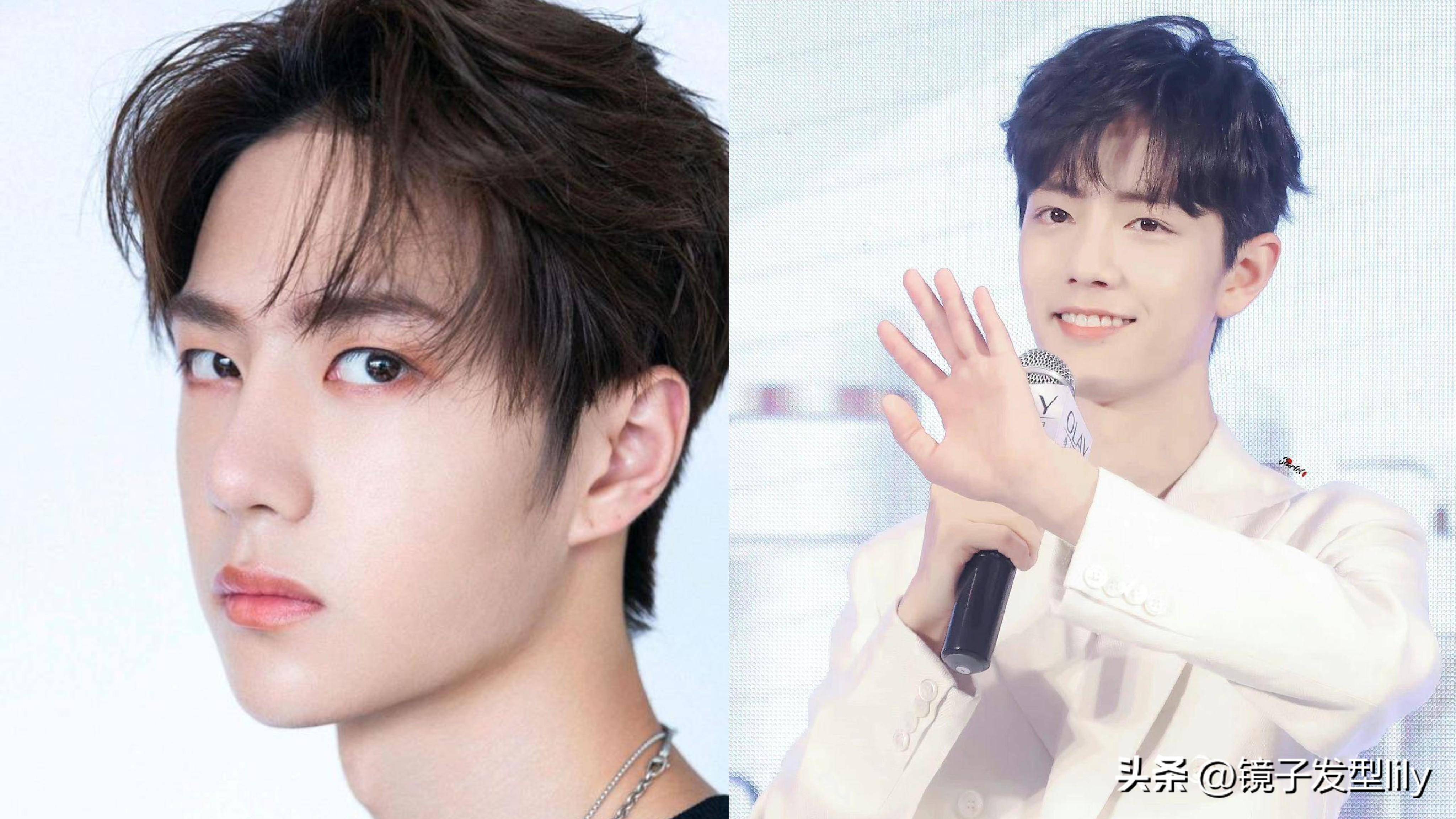 王一博肖战的分头发型有多帅?