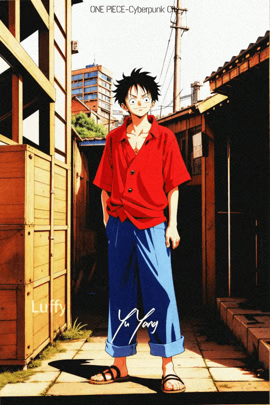 海贼王壁纸|现代装路飞