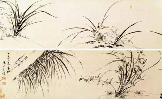 历代圣手画兰_兰图_中锋_版权