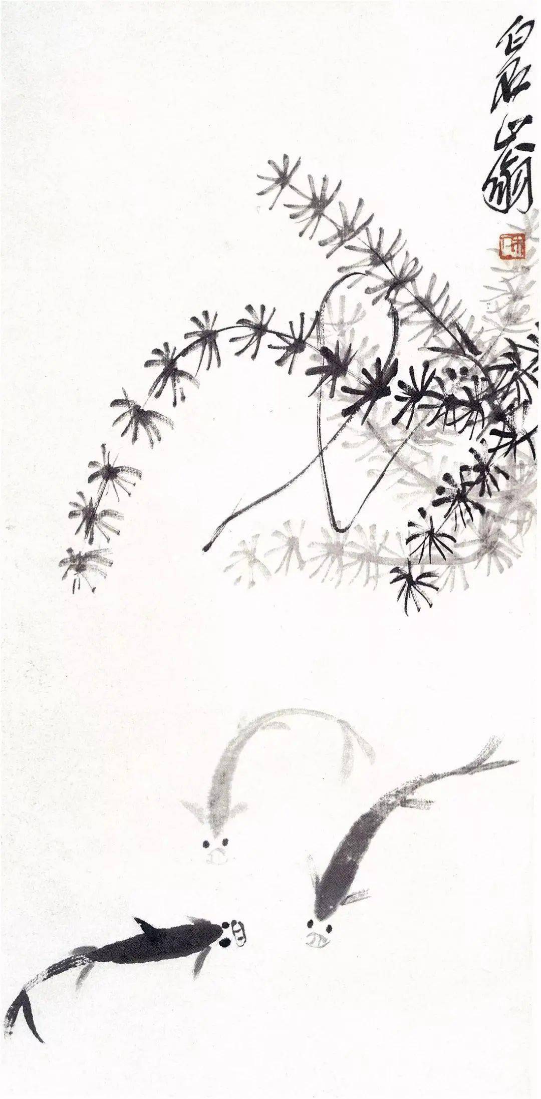 齐白石画鱼,吉祥如意!_年代_国画_世纪