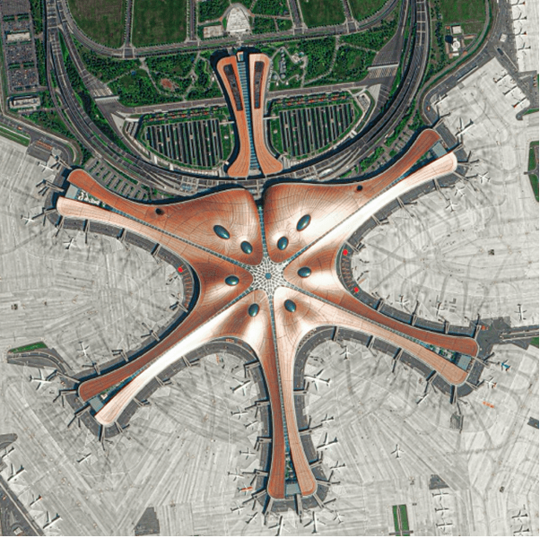 大兴国际机场《卫星瞰中国》,陈茂胜 主编,湖南科学技术出版社 2023年