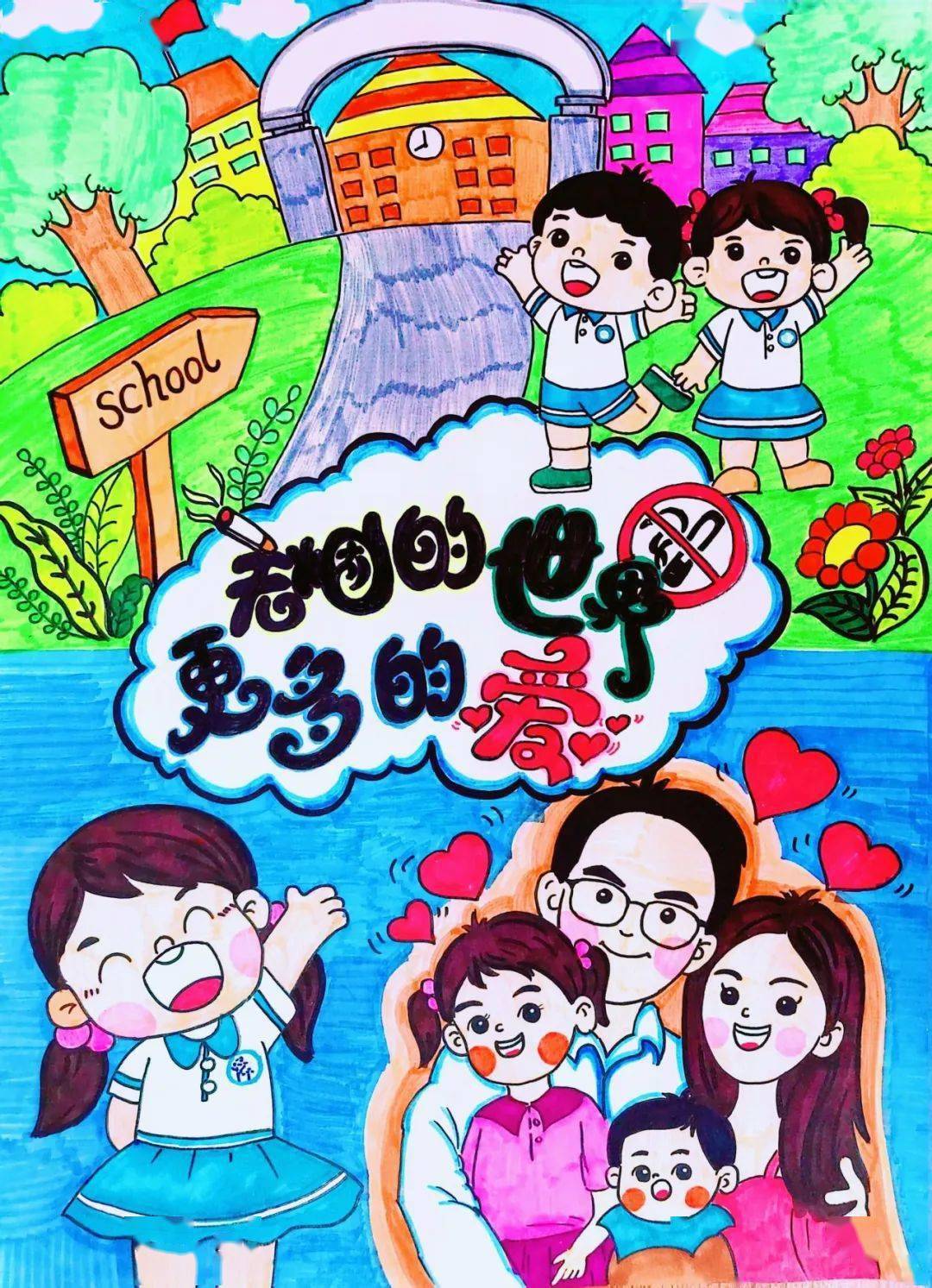 作者:姚梦晨六安市舒城县城关第三小学(本部)指导老师:胡月中学组控烟