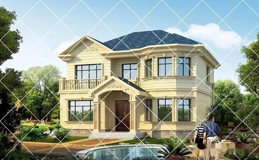 30套造价20万以内二层农村自建房设计图,2024年款小户型二层别墅,颜值