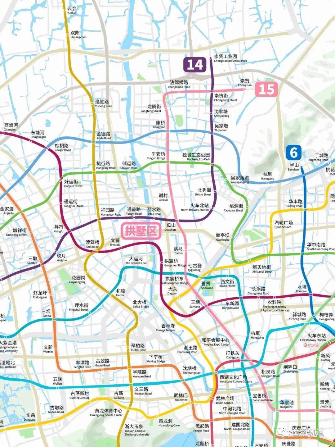 杭州地铁2035年规划线路图(网友最新版)