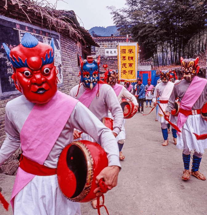 十二相傩舞图片