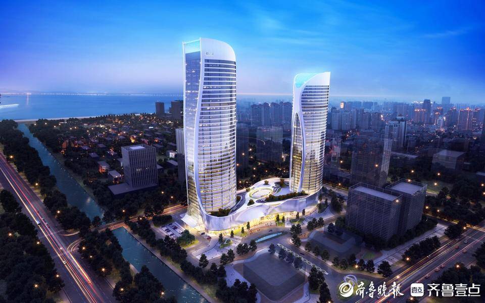 城市更新|融发大厦项目B塔主体封顶,打造西海岸新区新地标_施工_建设_技术