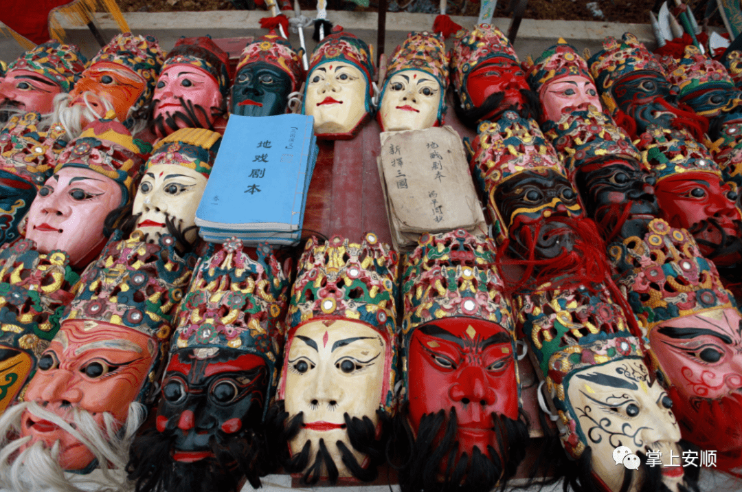 文化|安顺屯堡地戏面具的雕刻艺术_工具_彩绘_来源