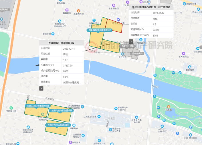 全省四宗地塊均由地方平臺底價競得_成交_項目_諸暨