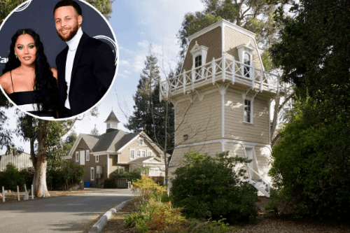 中国的男性留学生高胜(音译)来到库里家门前按下呼叫按钮和门铃按钮