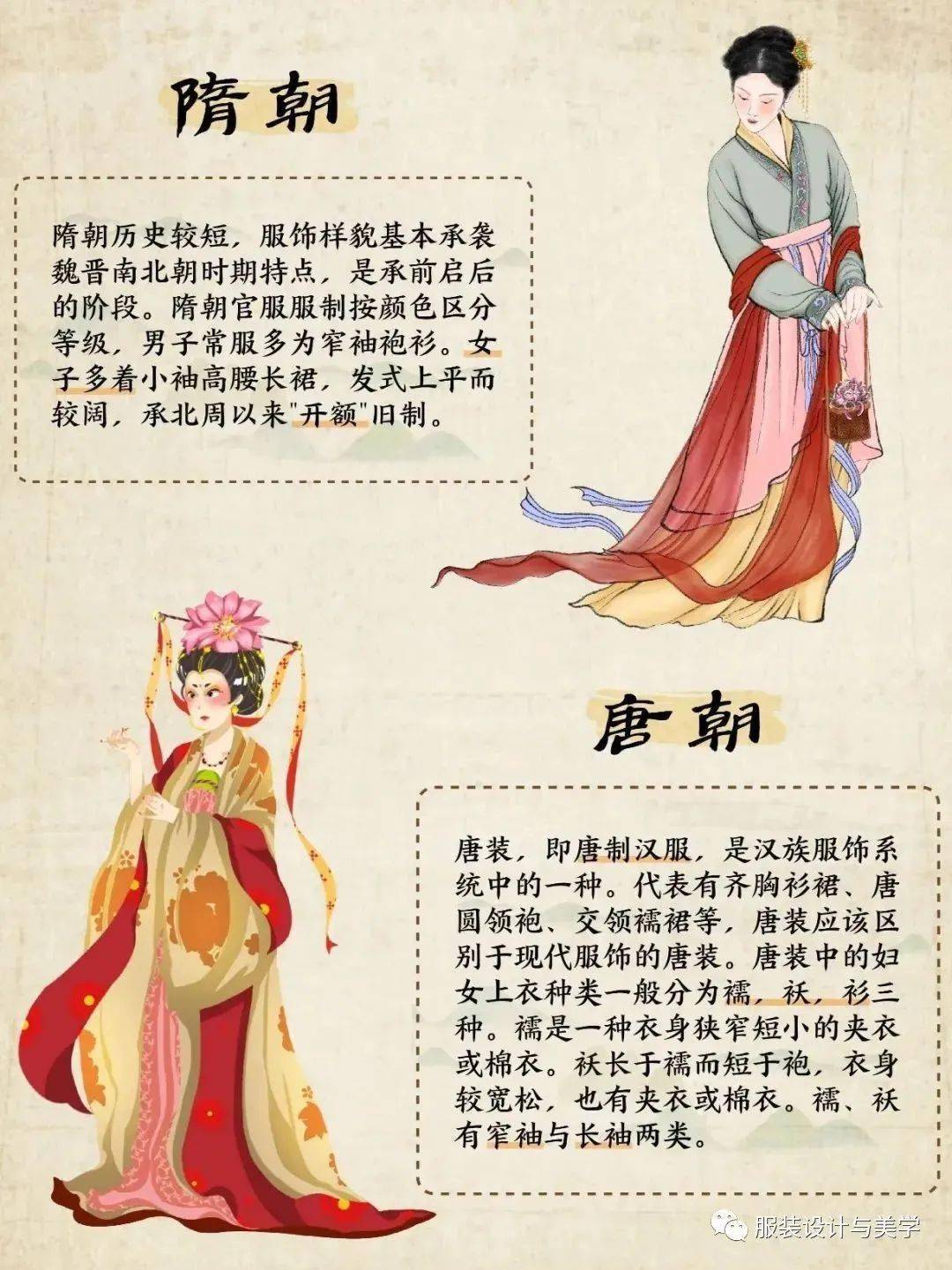 中国各朝代女装服饰图鉴(传统服饰发展史)