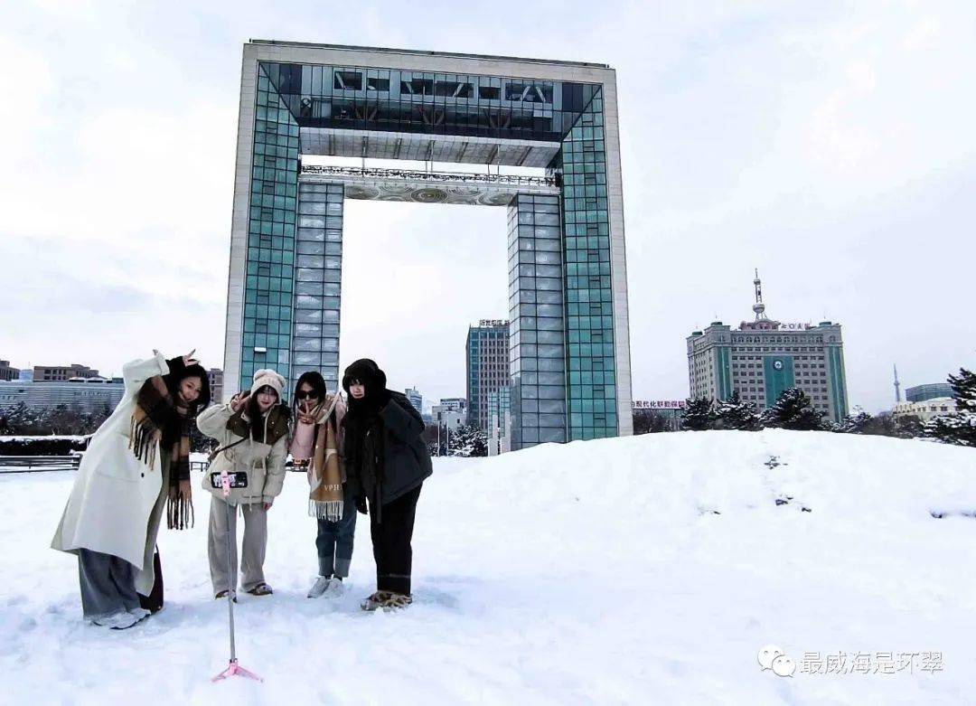 威海雪景 街区图片