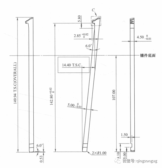 2d出圖-模具10個常規零件出圖案例_視圖_尺寸_座標