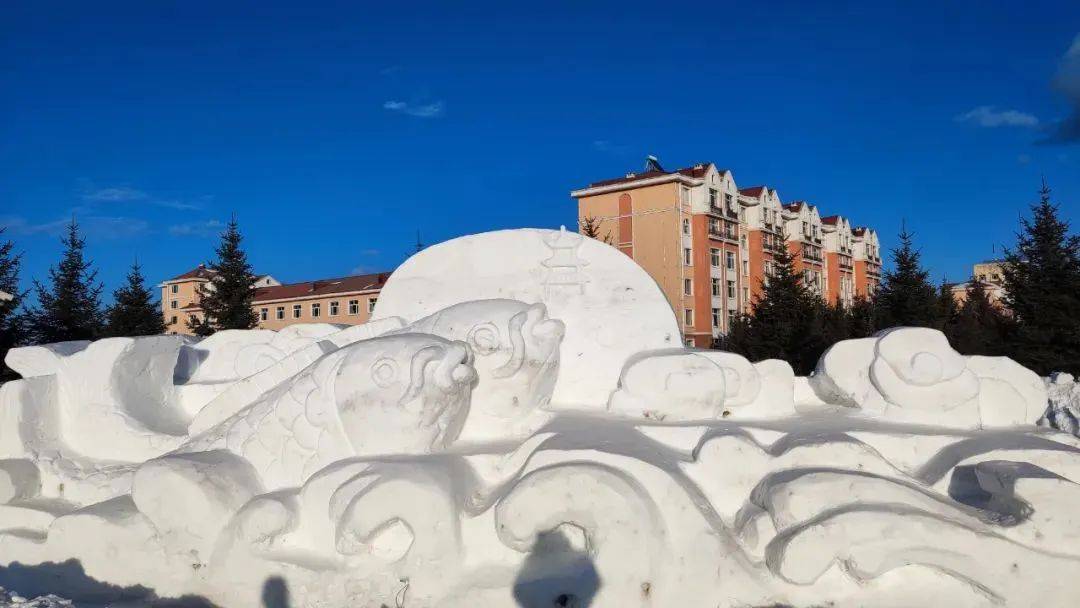 【百日行动】金冬世界 林海热雪来伊春金林赏雪雕盛宴,感雪趣冰情