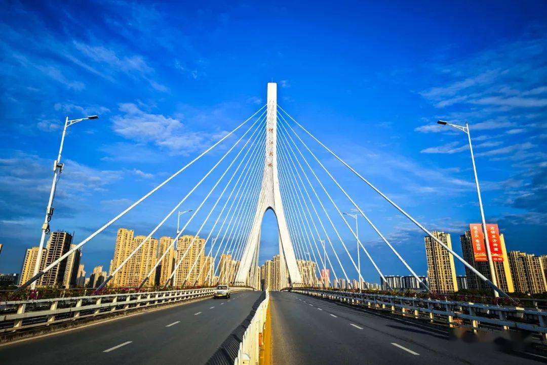 鹰潭:信江大桥夜与晨_贵溪_开平_白鹤