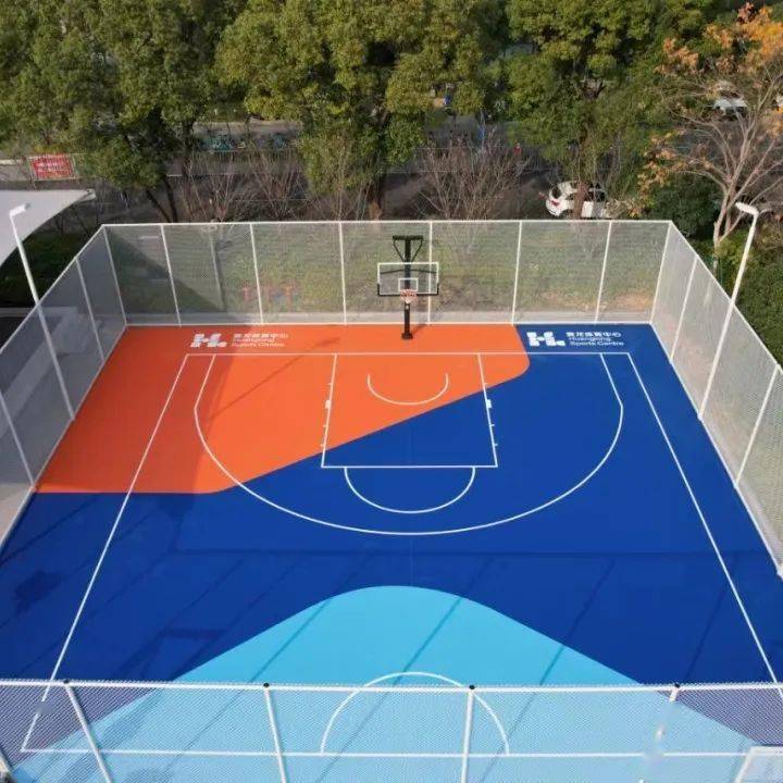 黄龙这片全新的室外篮球场快来试试!_健身_休闲_场地