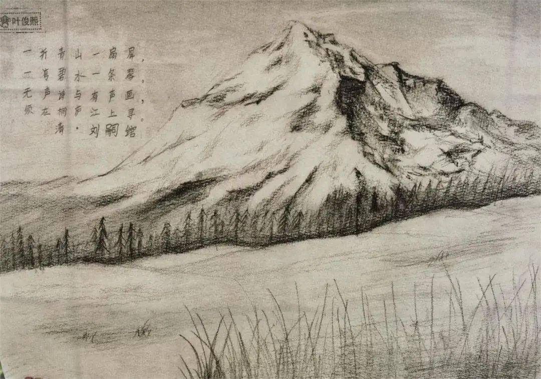 诗集手绘素描图片