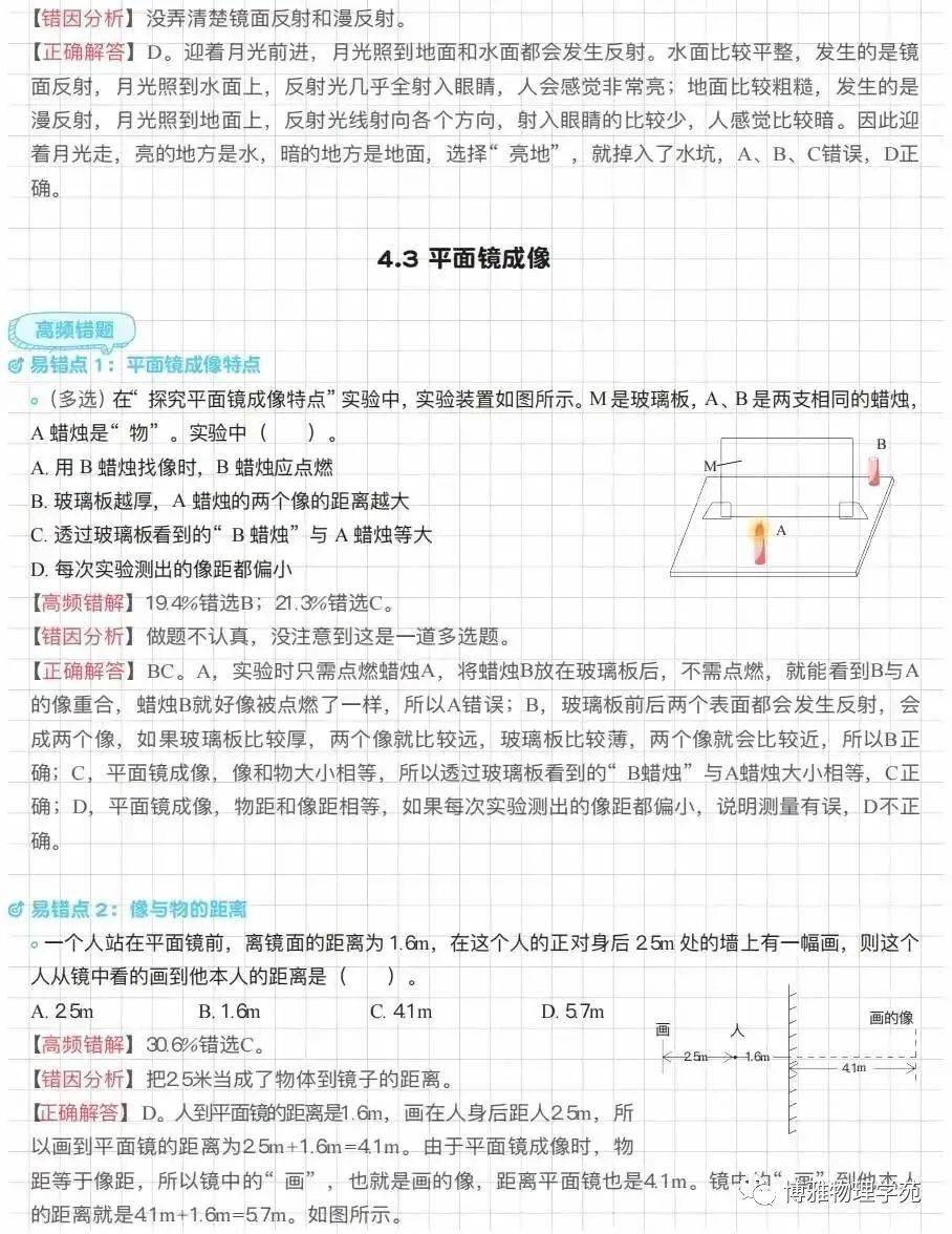 中考物理错题本!全阶段易错点,汇总的简单介绍 中考物理错题本!全阶段易错点,汇总的简单介绍