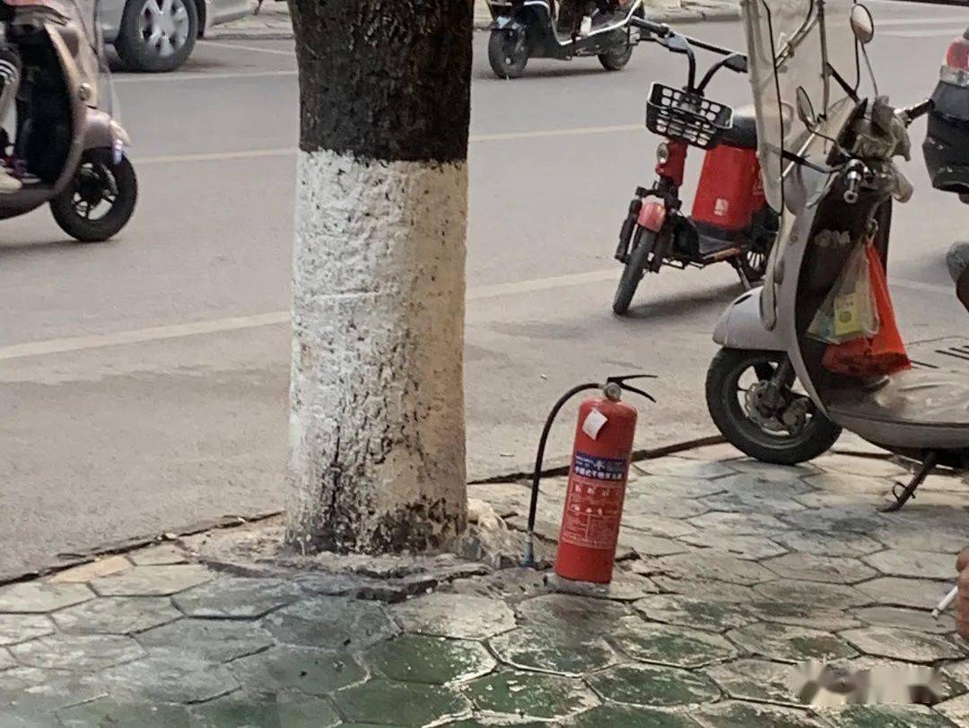 上林街頭一車突發自燃!_車輛_滅火器_漏油