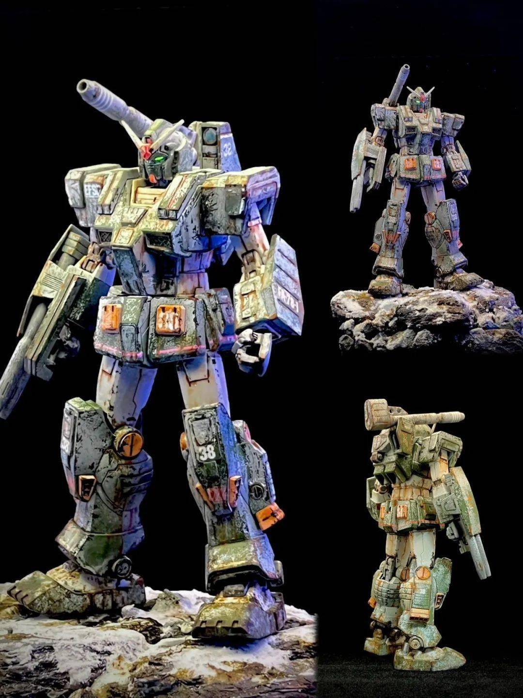 全装甲高达,用军模的方式完成旧化场景_公众_来稿_模型