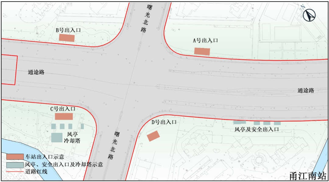 寧波地鐵6號線一期車站出入口設置公示來了_海曙區_交叉口_本站