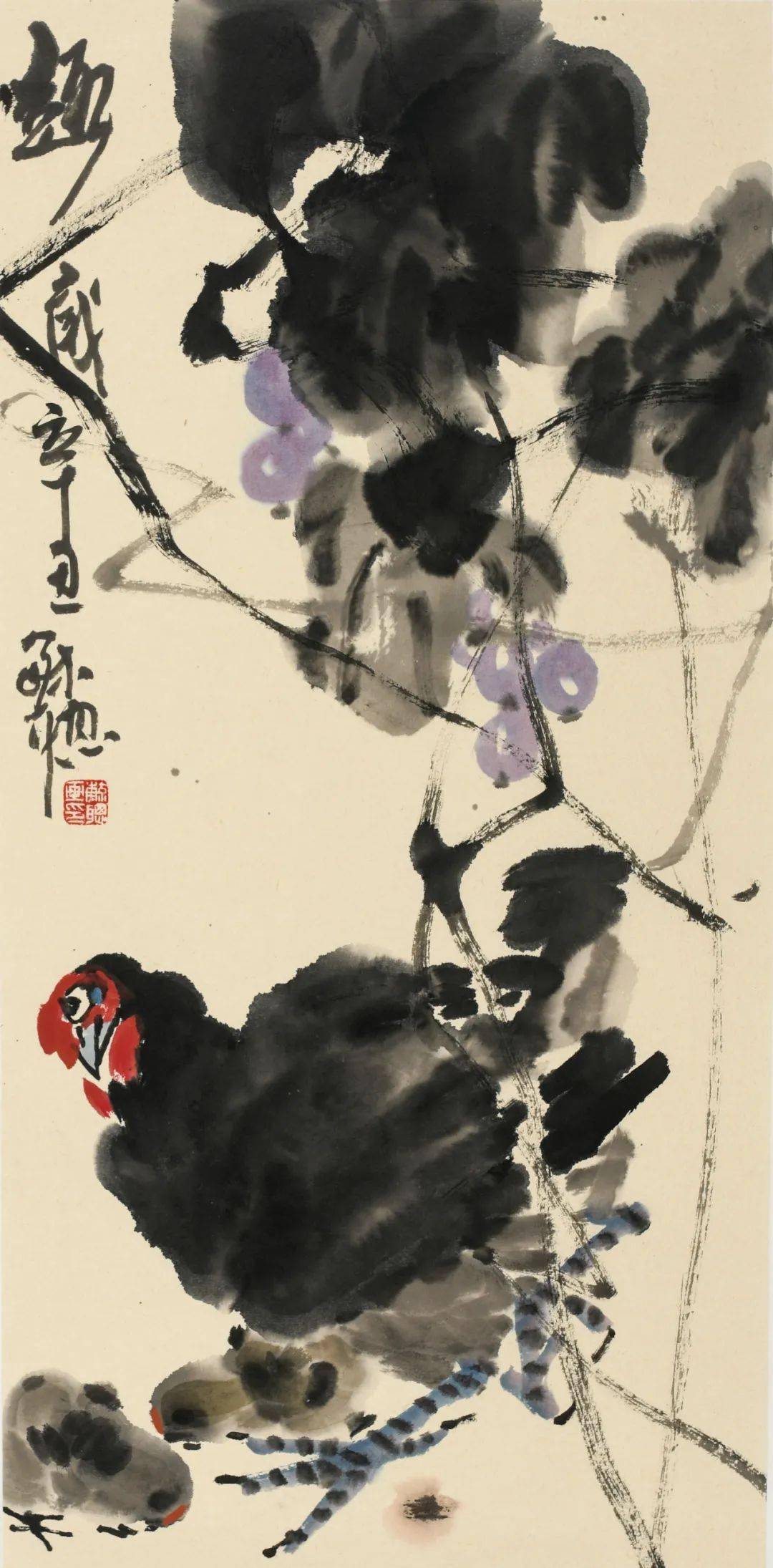 谭老师为你介绍庄毓聪大写意花鸟画作品